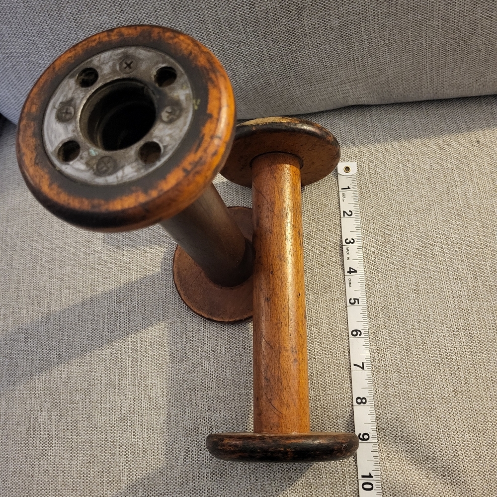 Antique Wooden Spools - Picture 3 of 3